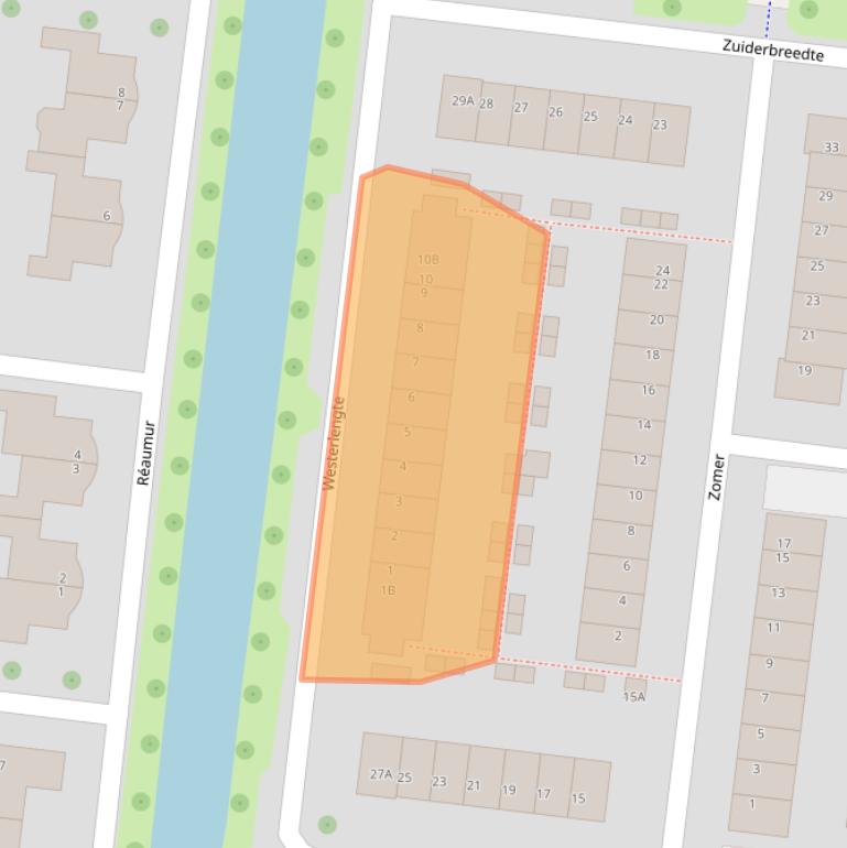Kaart van postcodegebied 3454KM.