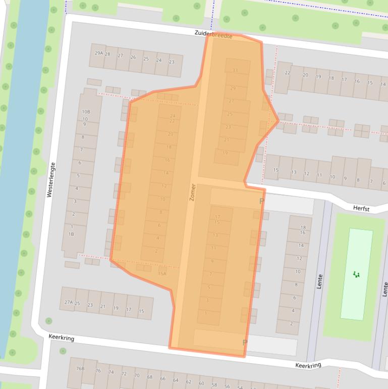 Kaart van postcodegebied 3454KN.