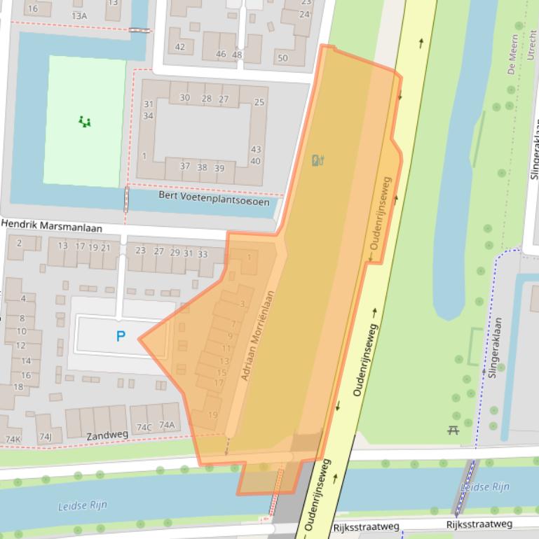 Kaart van postcodegebied 3454LA.