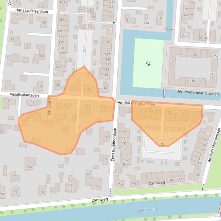 Kaart van postcodegebied 3454LJ.