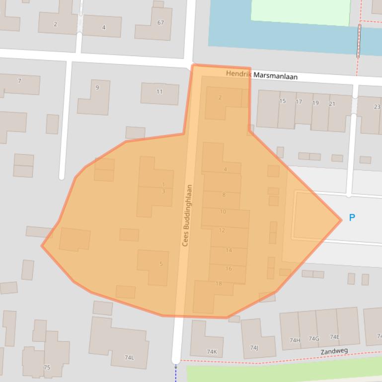 Kaart van postcodegebied 3454LL.