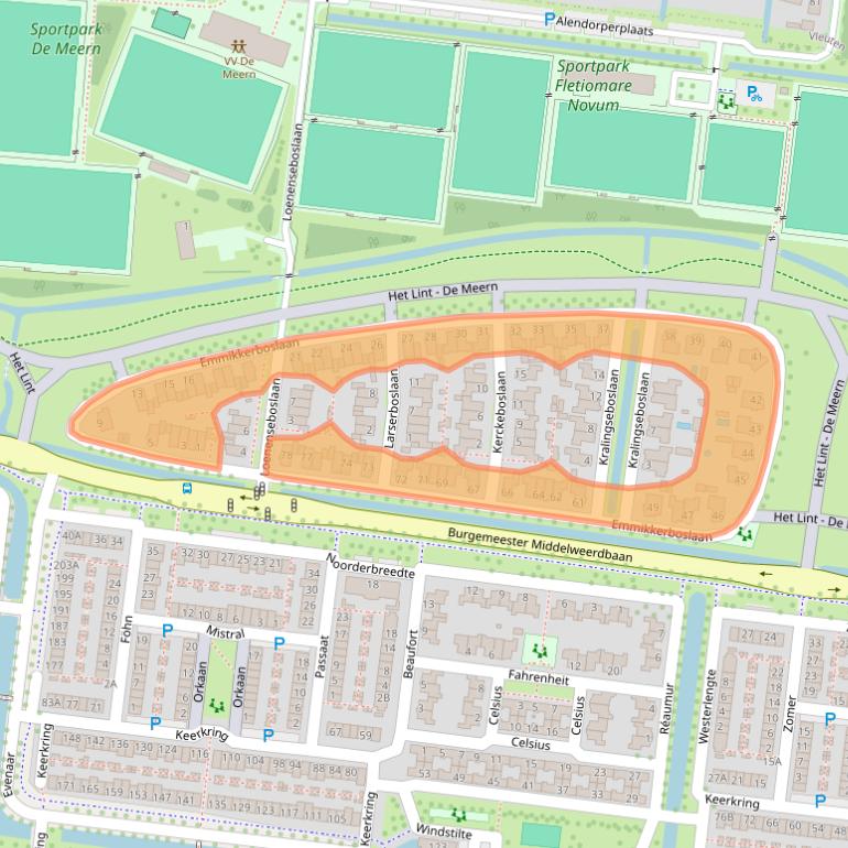 Kaart van postcodegebied 3454NV.