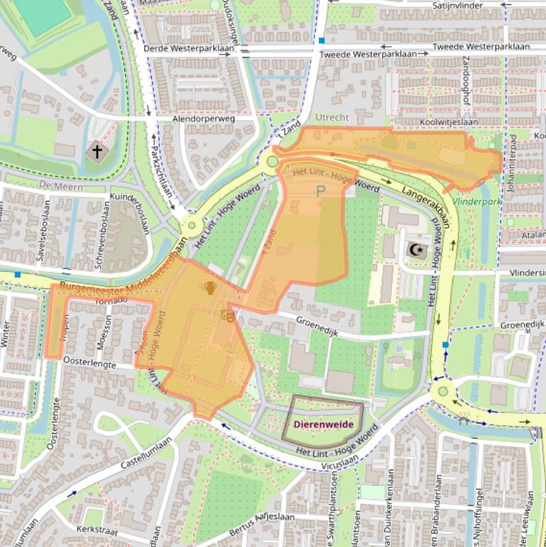 Kaart van postcodegebied 3454PB.
