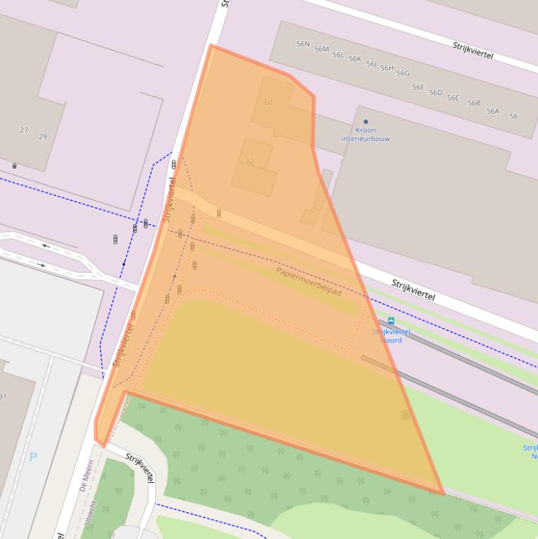 Kaart van postcodegebied 3454PP.