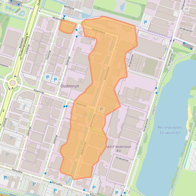 Kaart van postcodegebied 3454PT.
