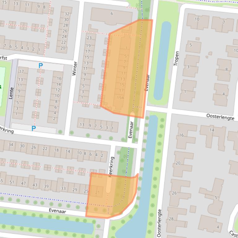 Kaart van postcodegebied 3454RA.