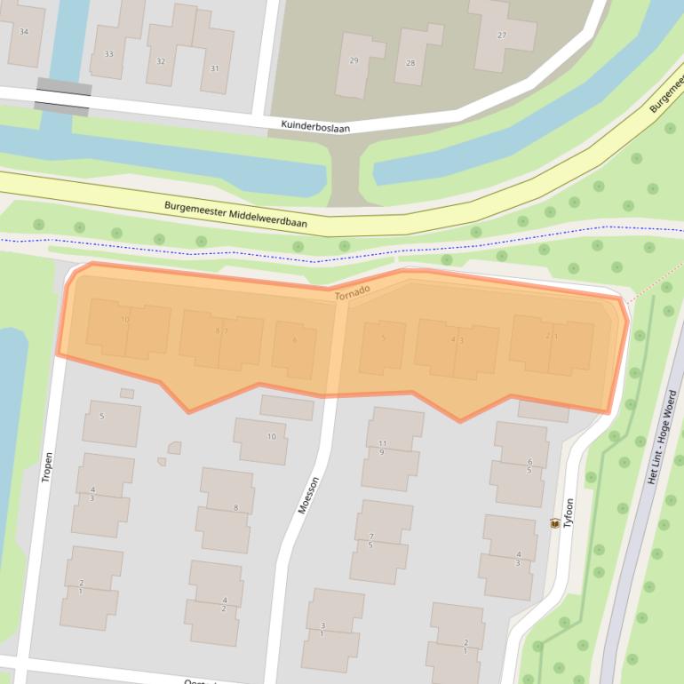 Kaart van postcodegebied 3454RL.