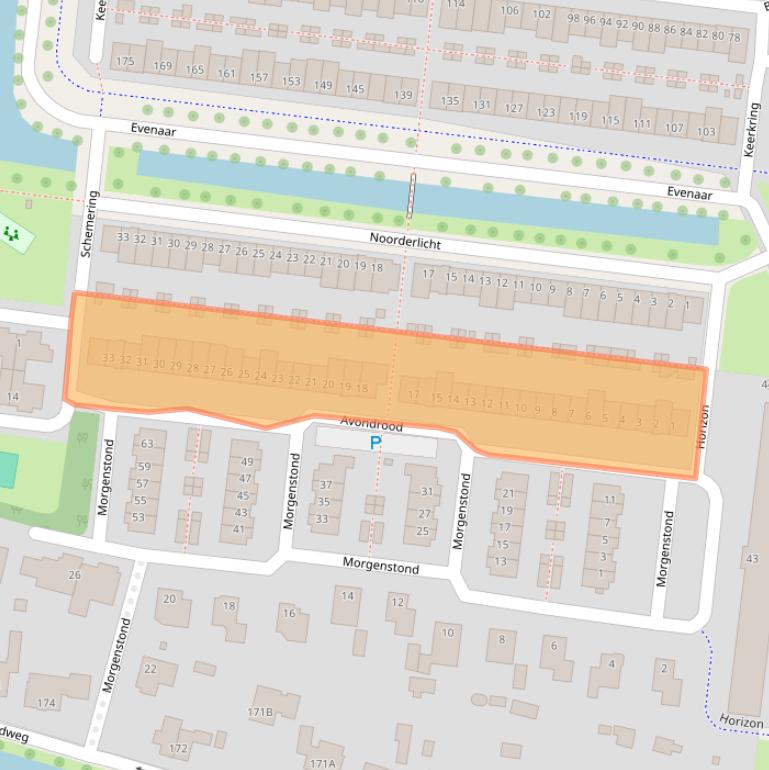 Kaart van postcodegebied 3454SE.