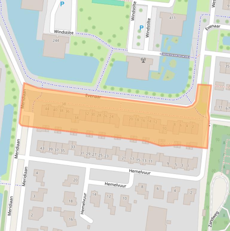 Kaart van postcodegebied 3454SN.