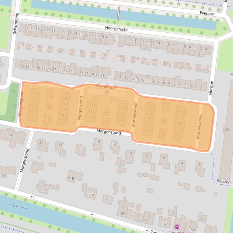 Kaart van postcodegebied 3454SR.