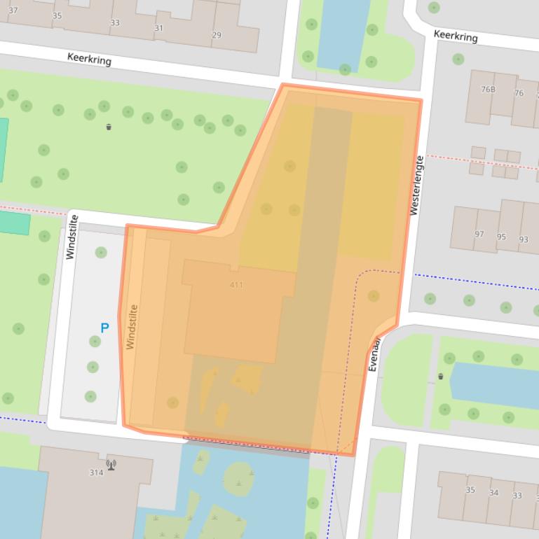 Kaart van postcodegebied 3454SX.