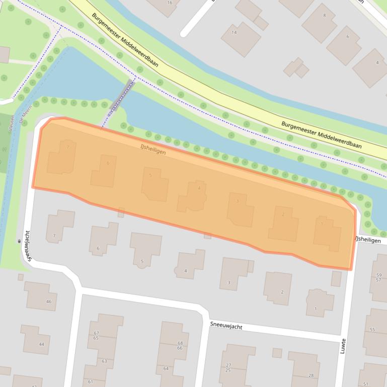 Kaart van postcodegebied 3454TA.