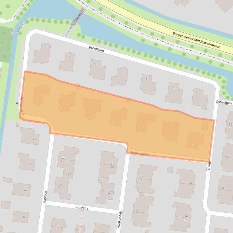 Kaart van postcodegebied 3454TB.