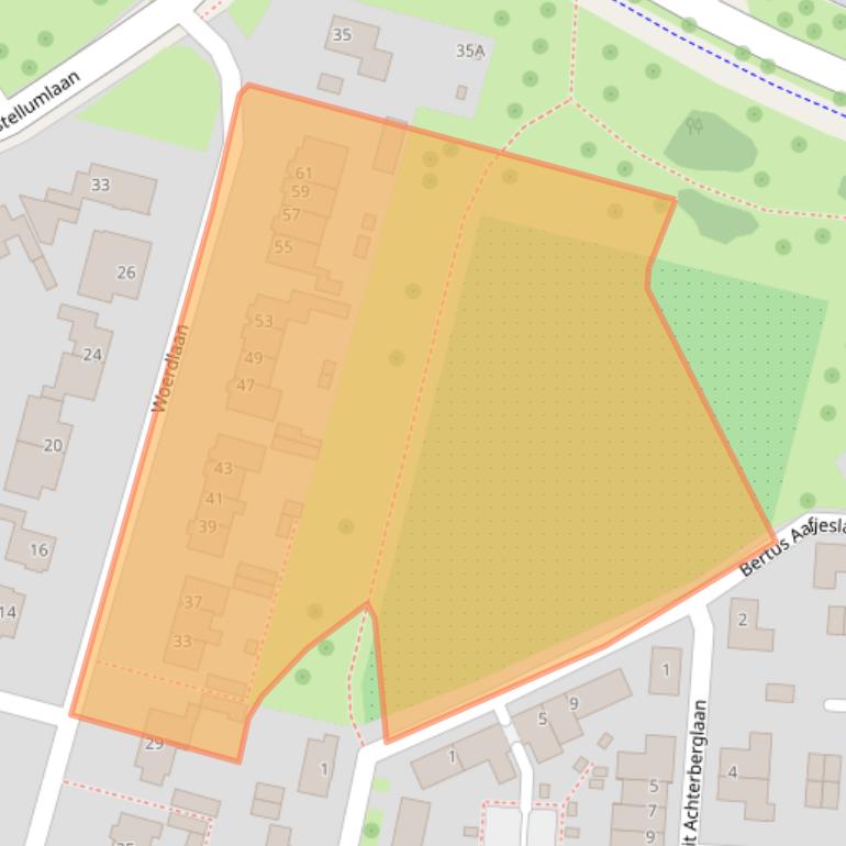 Kaart van postcodegebied 3454VJ.