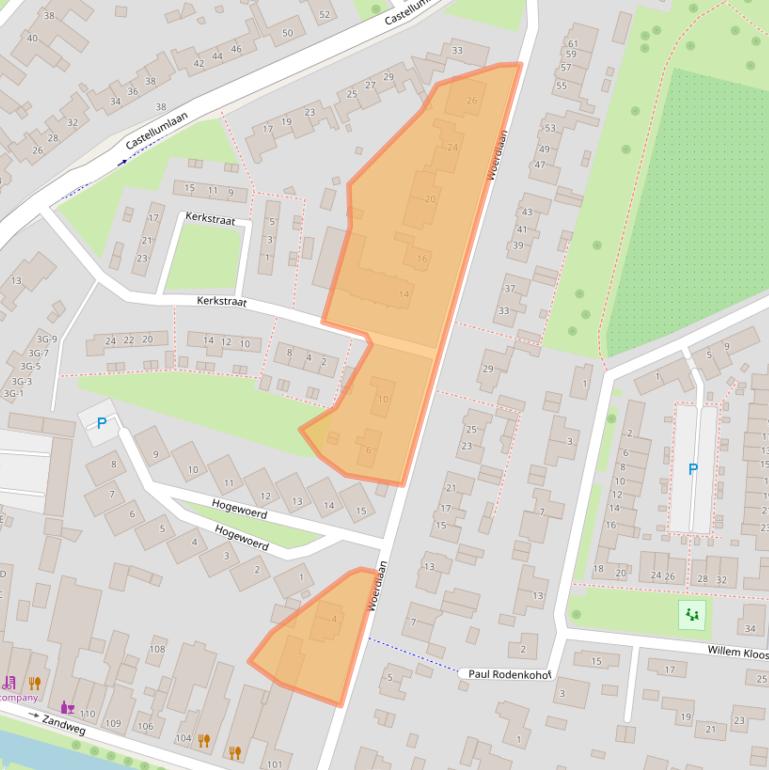 Kaart van postcodegebied 3454VK.