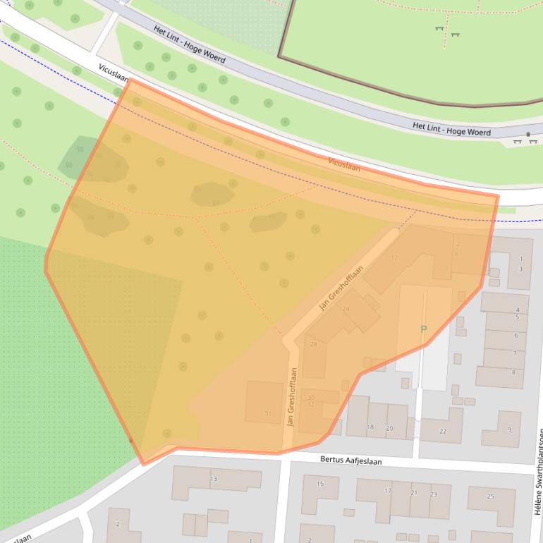 Kaart van postcodegebied 3454VW.