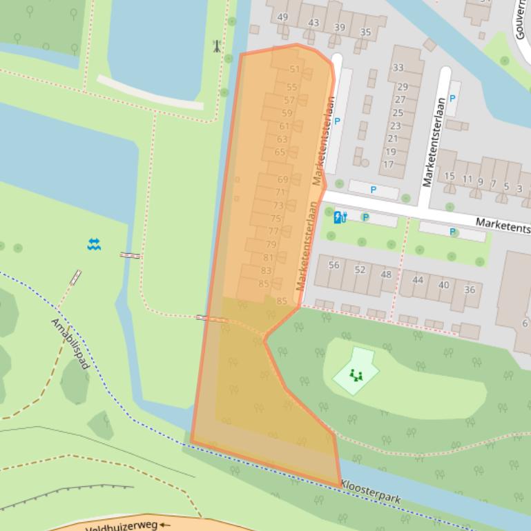 Kaart van postcodegebied 3454WP.