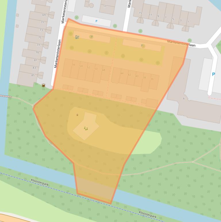 Kaart van postcodegebied 3454WS.