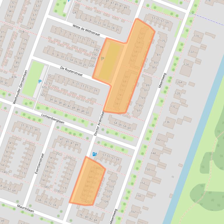 Kaart van postcodegebied 3454XE.