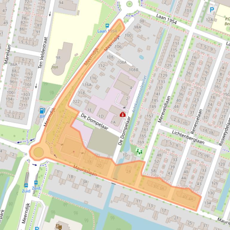 Kaart van postcodegebied 3454XS.