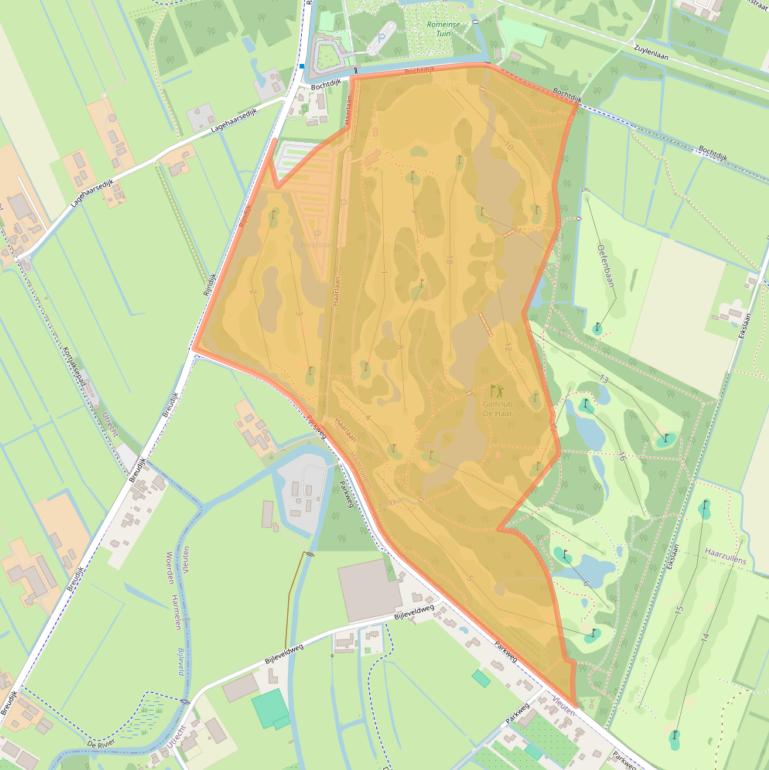 Kaart van postcodegebied 3455RH.