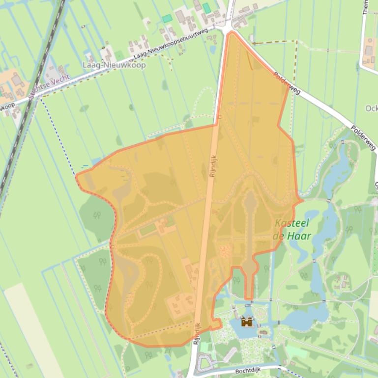 Kaart van postcodegebied 3455RM.