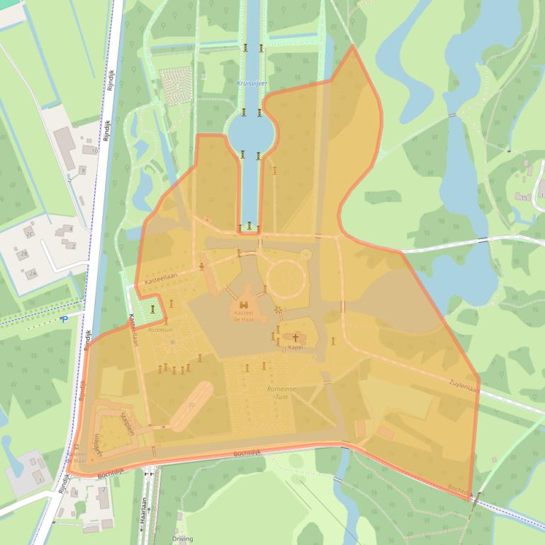 Kaart van postcodegebied 3455RR.