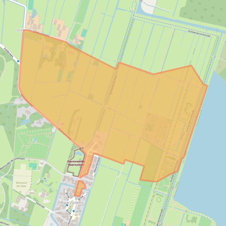 Kaart van postcodegebied 3455RV.