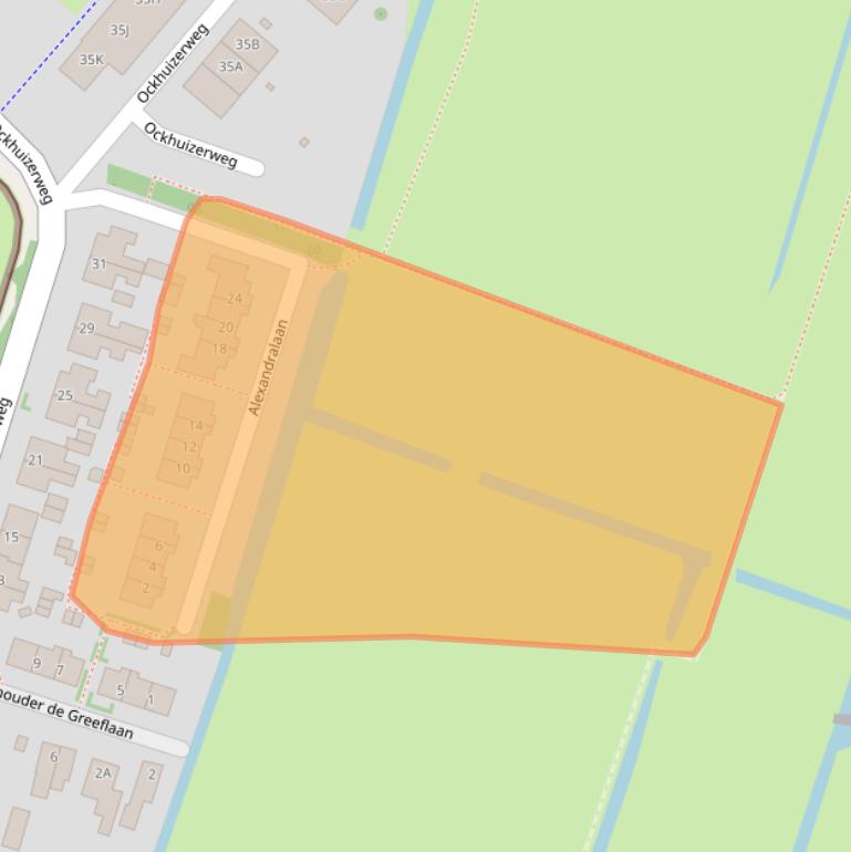 Kaart van postcodegebied 3455RZ.