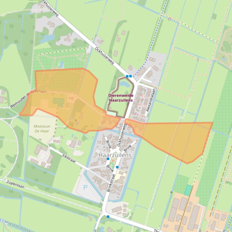 Kaart van postcodegebied 3455SC.