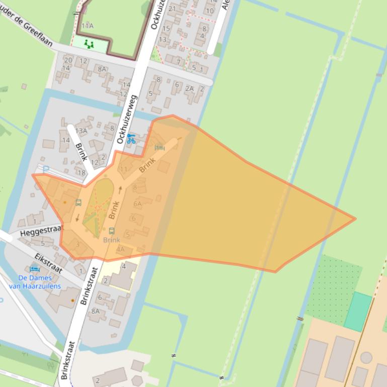 Kaart van postcodegebied 3455SE.