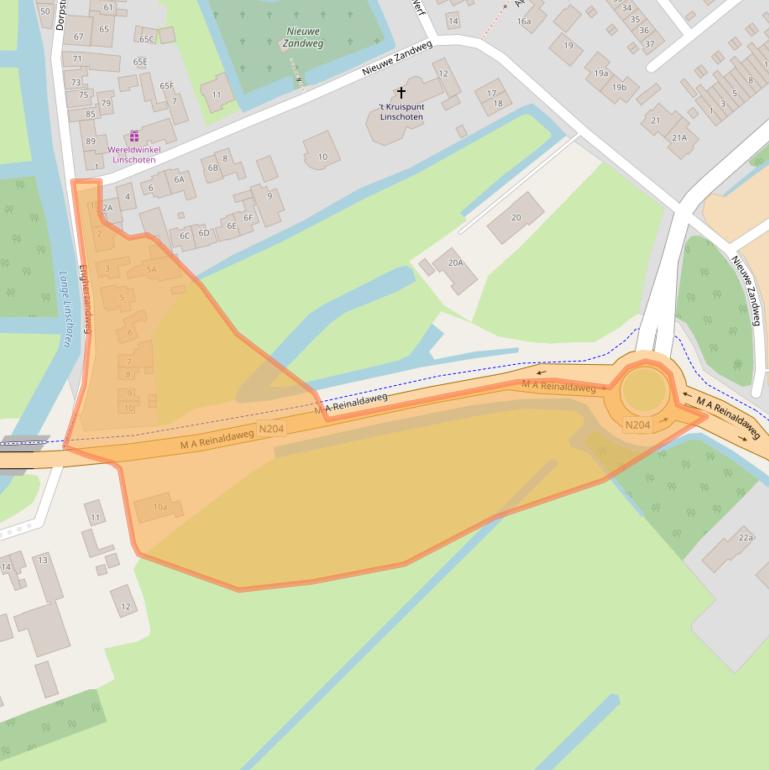 Kaart van postcodegebied 3461AD.