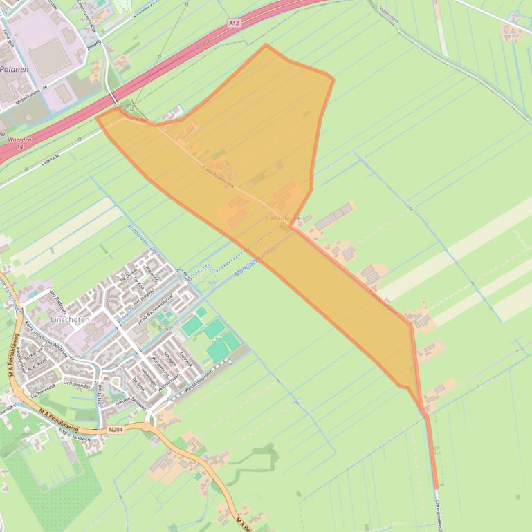 Kaart van postcodegebied 3461BC.