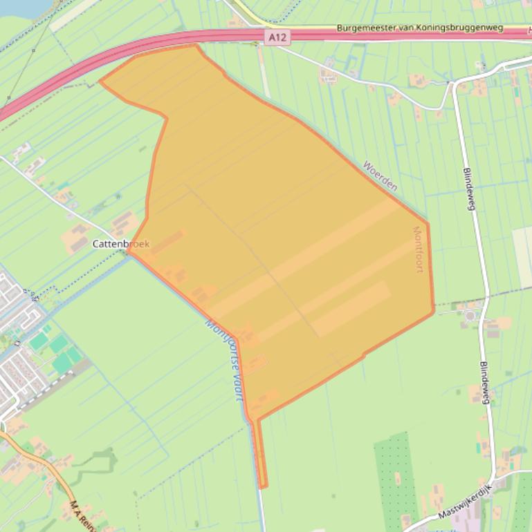 Kaart van postcodegebied 3461BD.