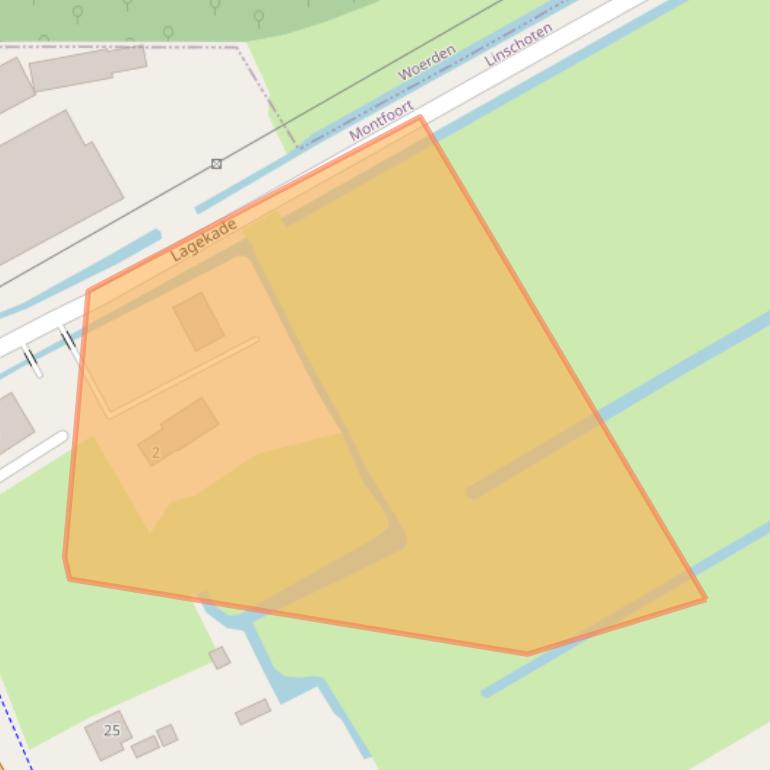 Kaart van postcodegebied 3461CA.