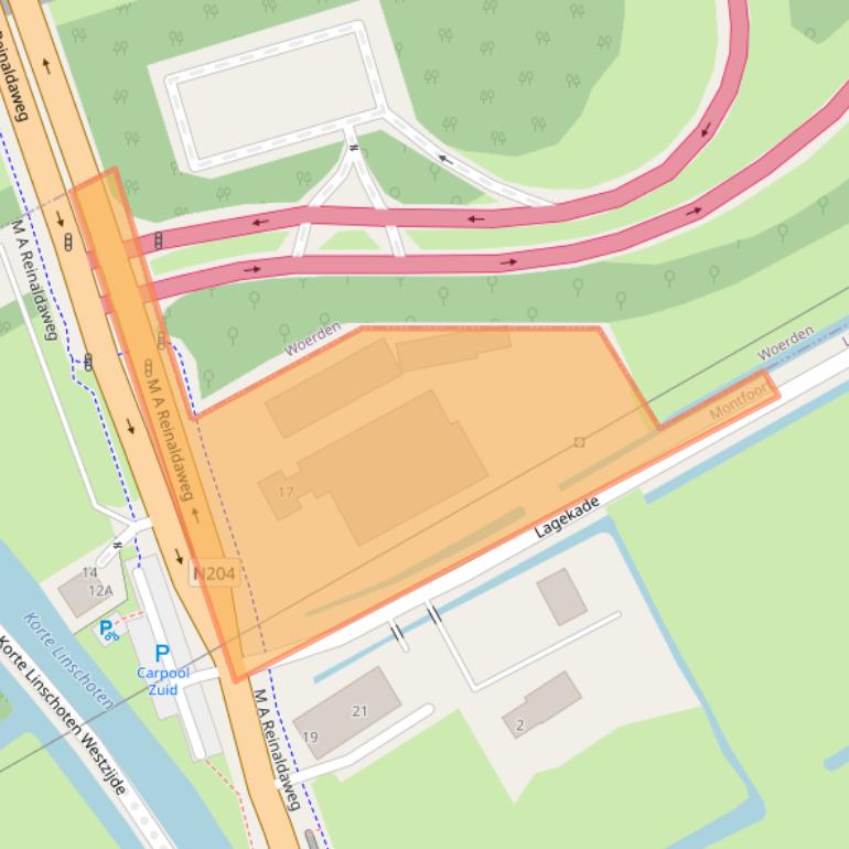 Kaart van postcodegebied 3461CB.