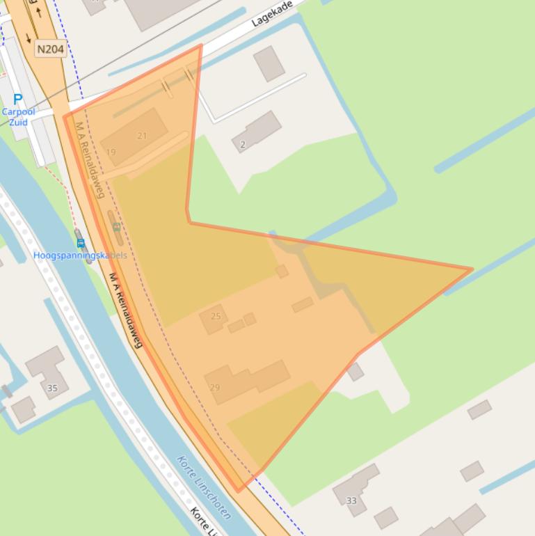 Kaart van postcodegebied 3461CC.