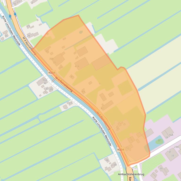 Kaart van postcodegebied 3461CD.