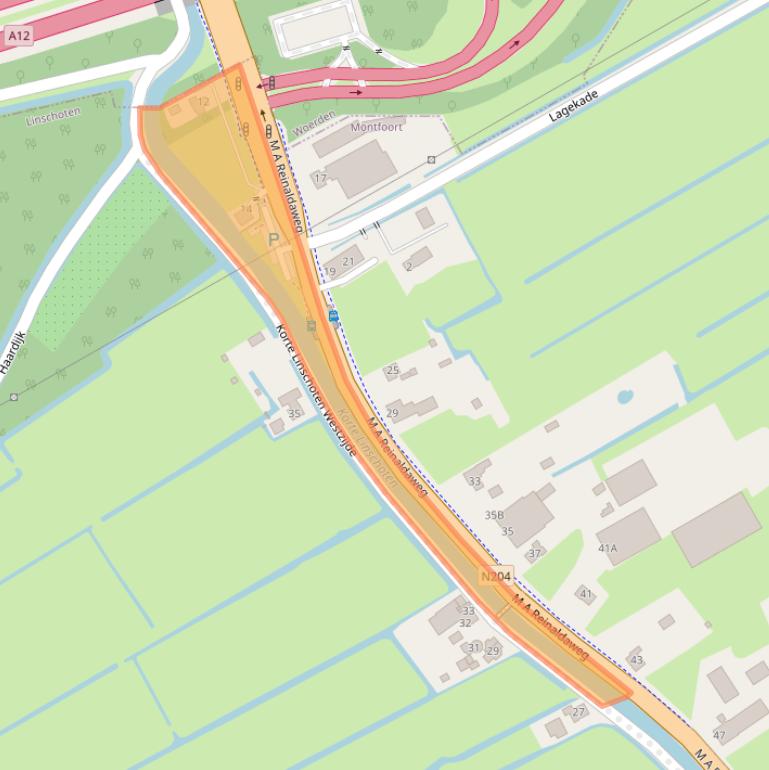 Kaart van postcodegebied 3461CE.