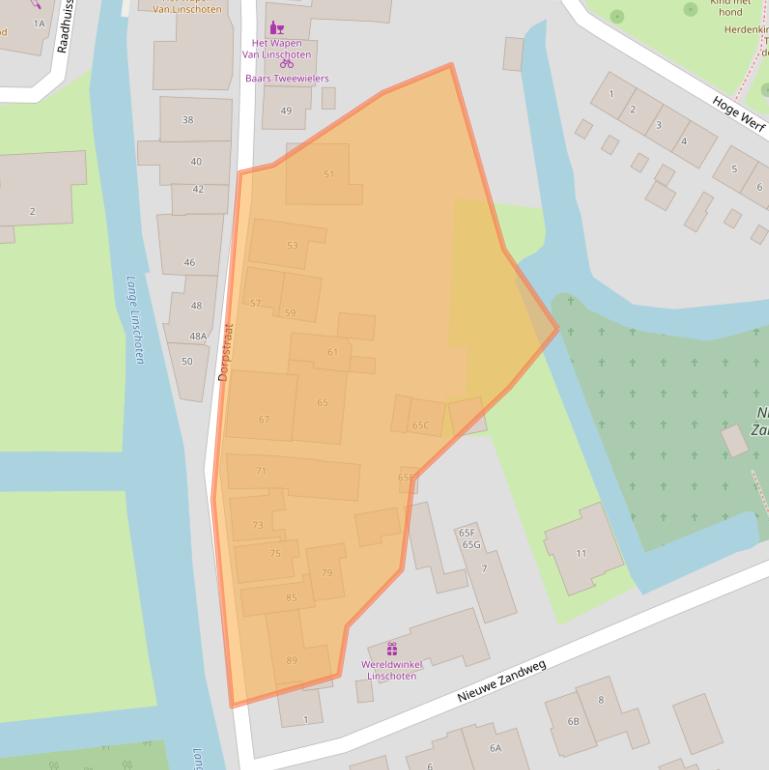 Kaart van postcodegebied 3461CR.