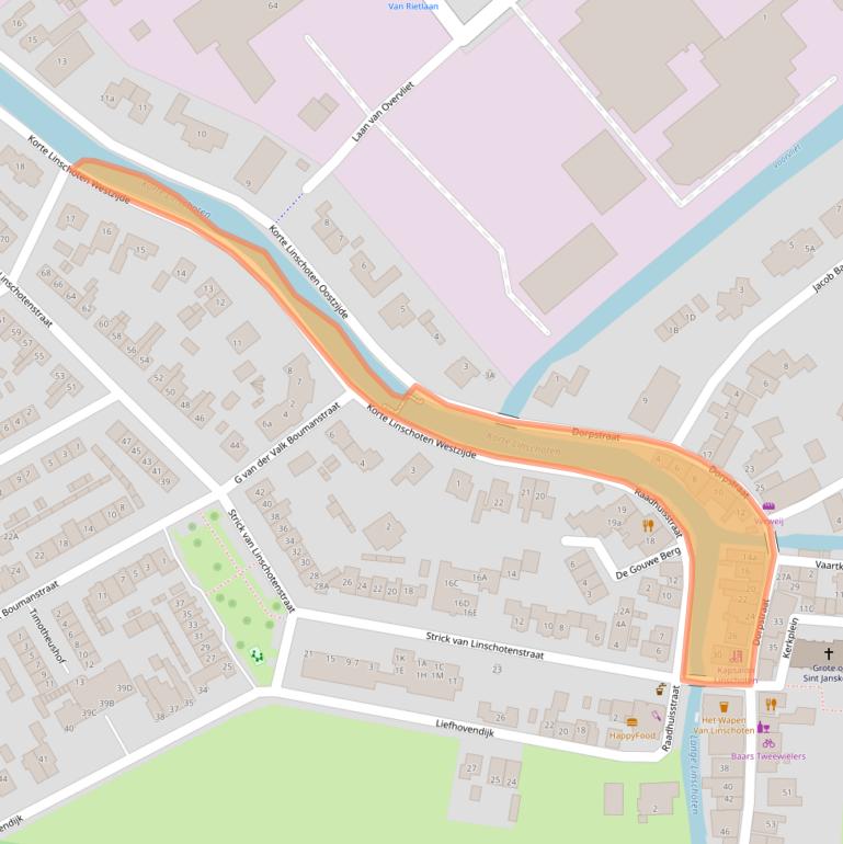 Kaart van postcodegebied 3461CS.