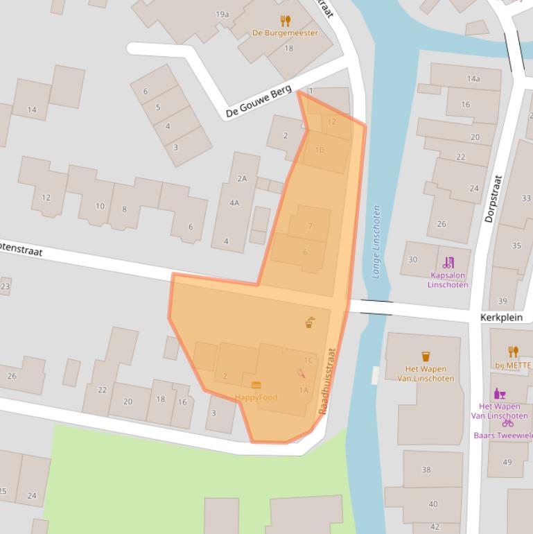 Kaart van postcodegebied 3461CV.