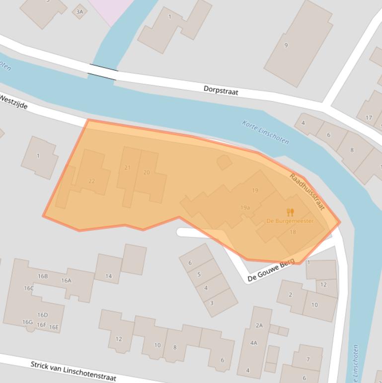 Kaart van postcodegebied 3461CW.