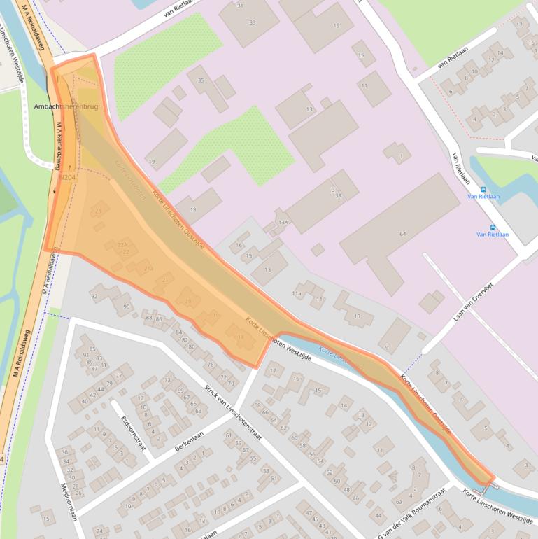 Kaart van postcodegebied 3461EB.