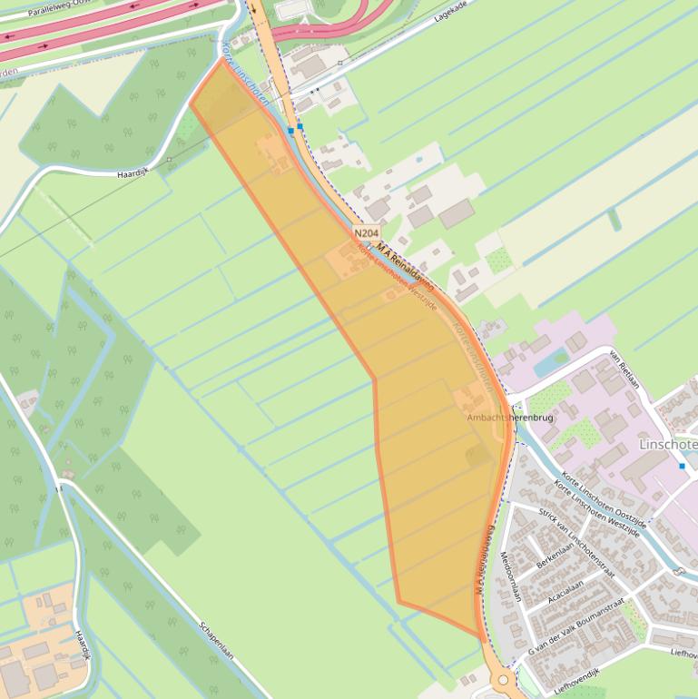 Kaart van postcodegebied 3461EC.