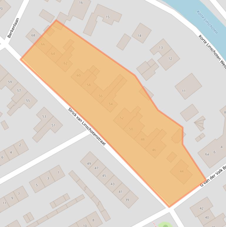 Kaart van postcodegebied 3461EH.