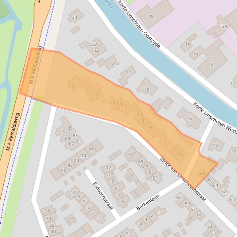 Kaart van postcodegebied 3461EJ.