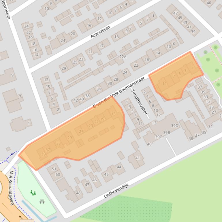 Kaart van postcodegebied 3461EK.