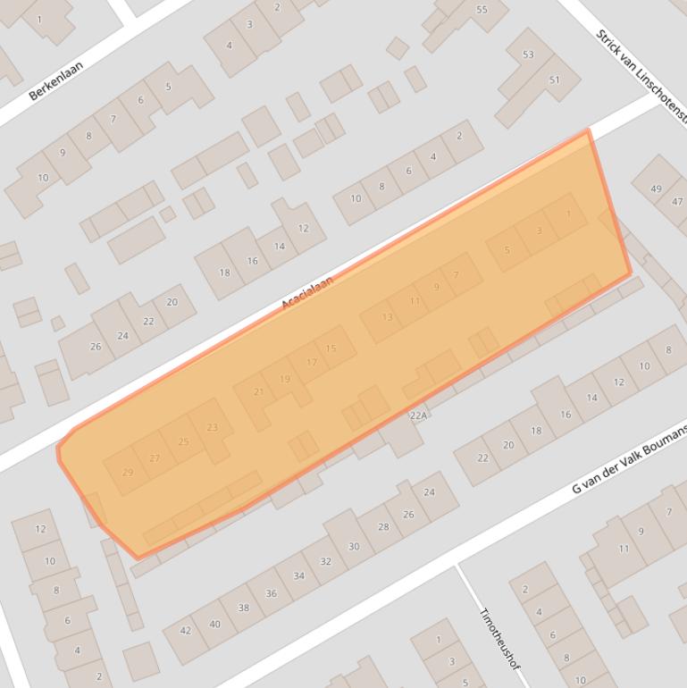 Kaart van postcodegebied 3461EM.