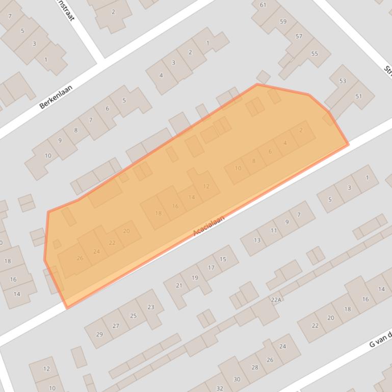 Kaart van postcodegebied 3461EN.
